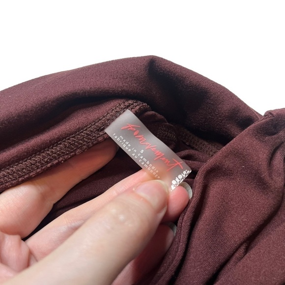 Free People Movement Twist 7/8 Leggings Size Small Red Wine Athletic Wear - Picture 7 of 8